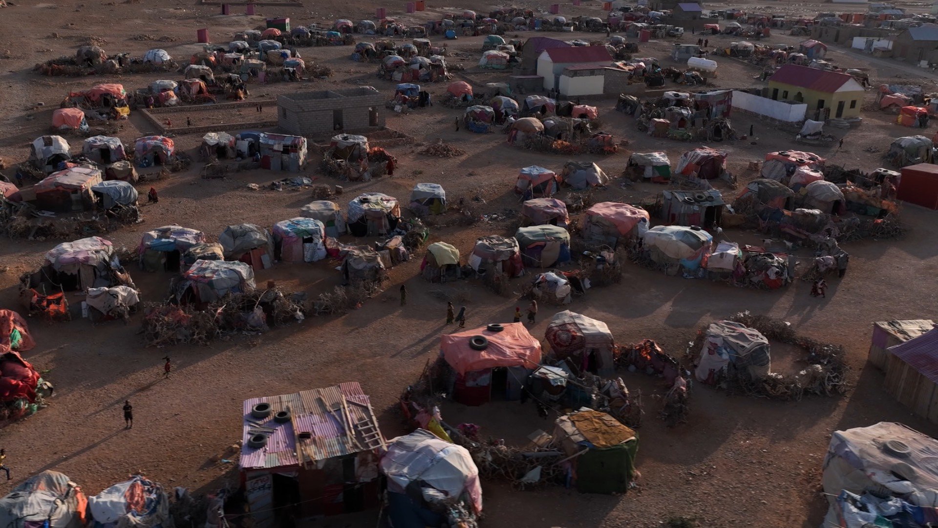 Un camp de réfugiés climatiques, en Somalie. (photo Vakita)