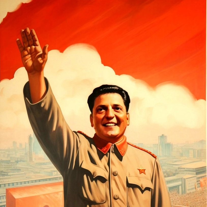 Sergio Massa en Mao Zedong Source : Javier Milei sur X-Twitter 