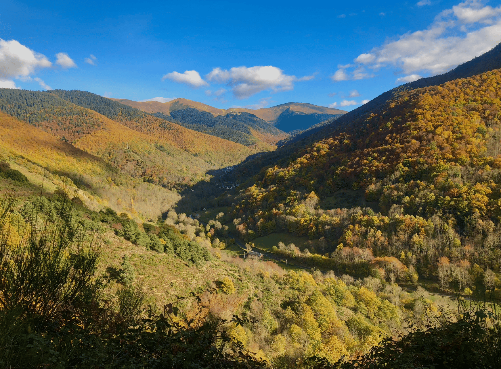 La vue depuis les hauteurs de mon village 