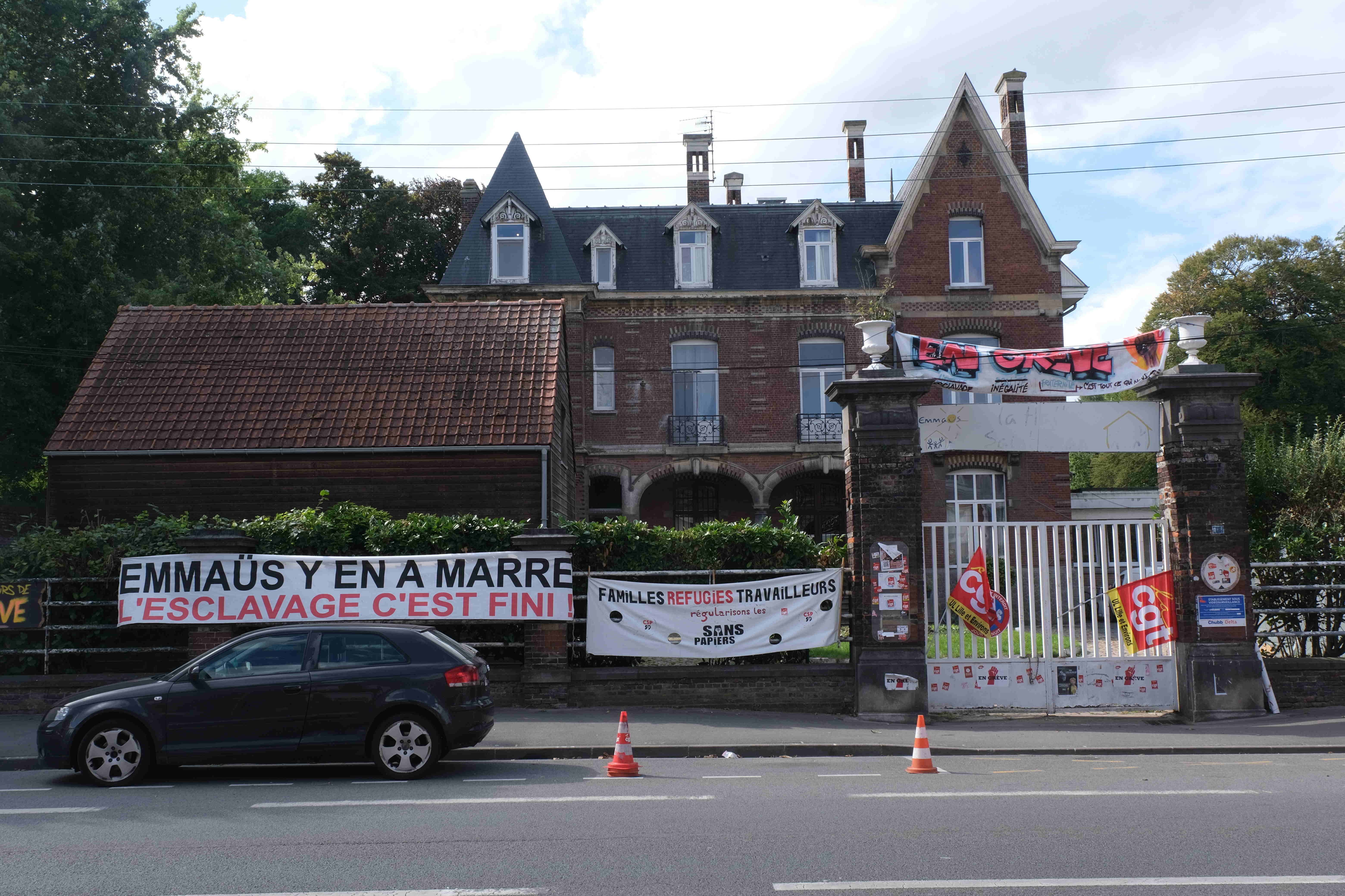La Halte-Saint-Jean à Saint-André-lez-Lille, première communauté à se mettre en grève. Photo Giovanni Simone
