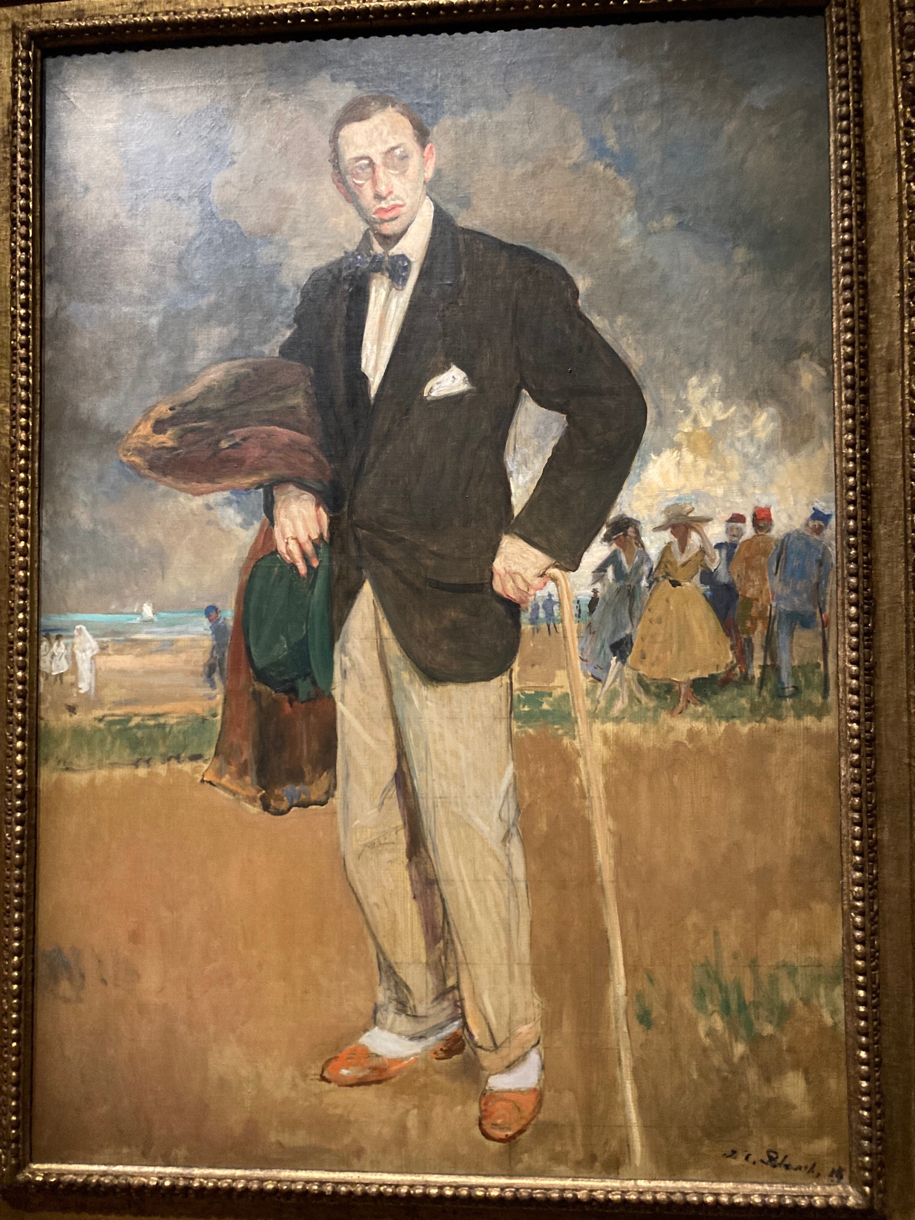 Le compositeur Stravinsky chic (mais pas milliardaire)  peint par Jacques-Emile Blanche au Petit Palais.