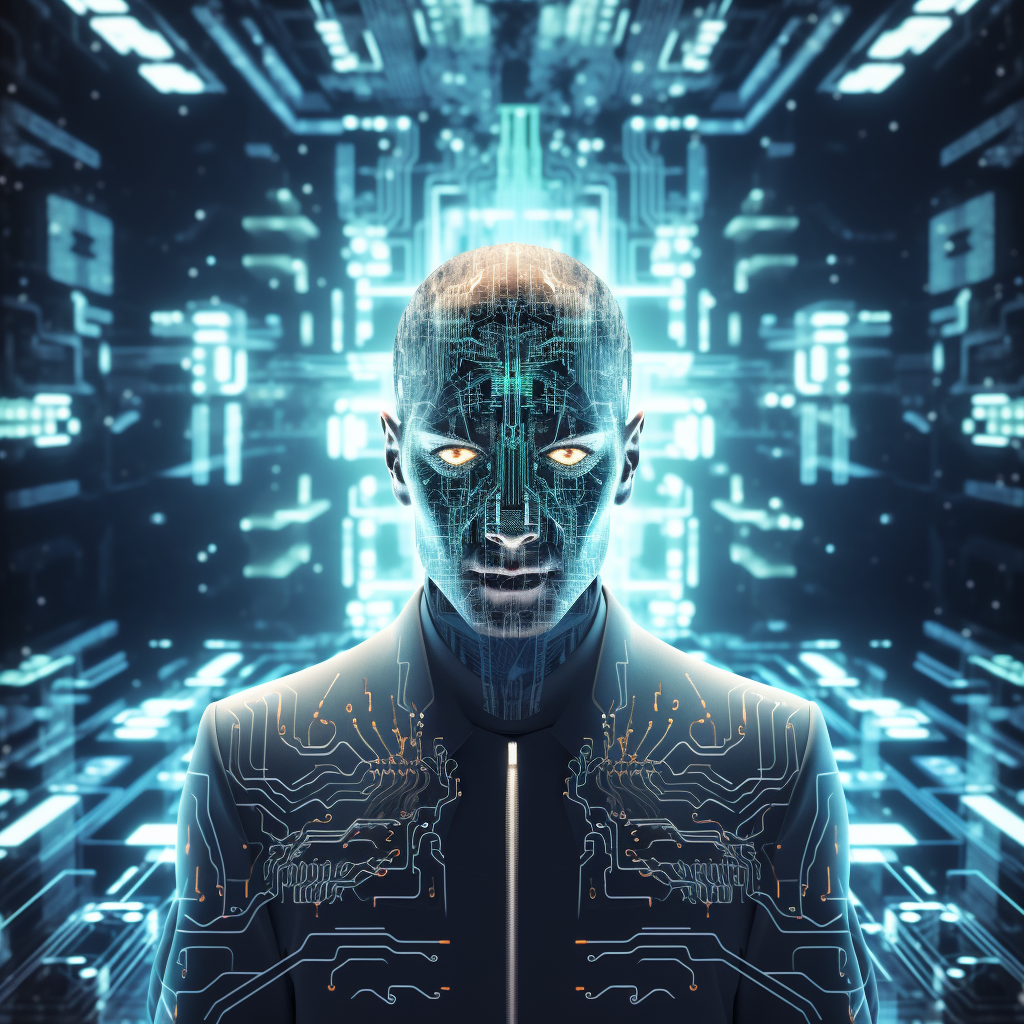 “L’IA au service de la sécurité” (Qant, M. de R. avec Midjourney)