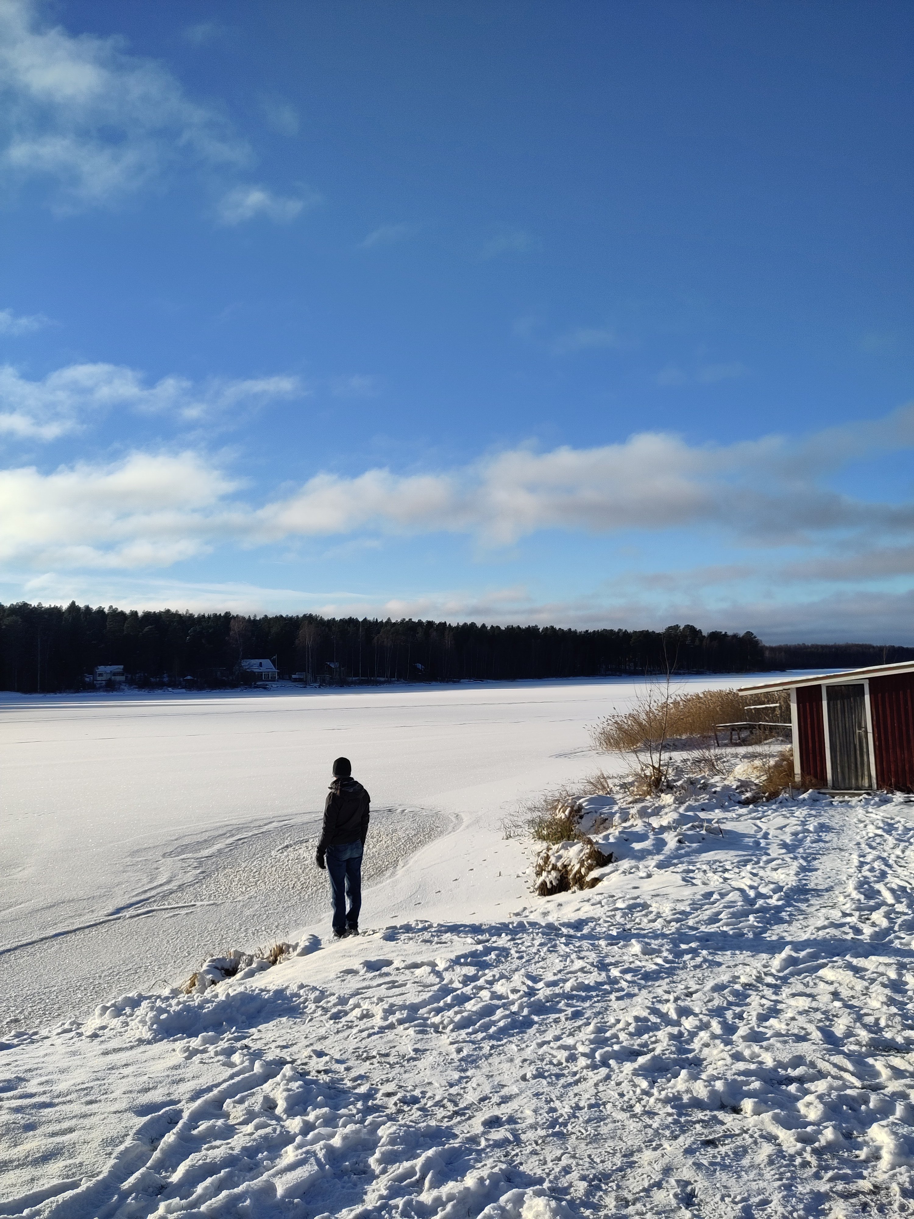 lac gelé à Luleå