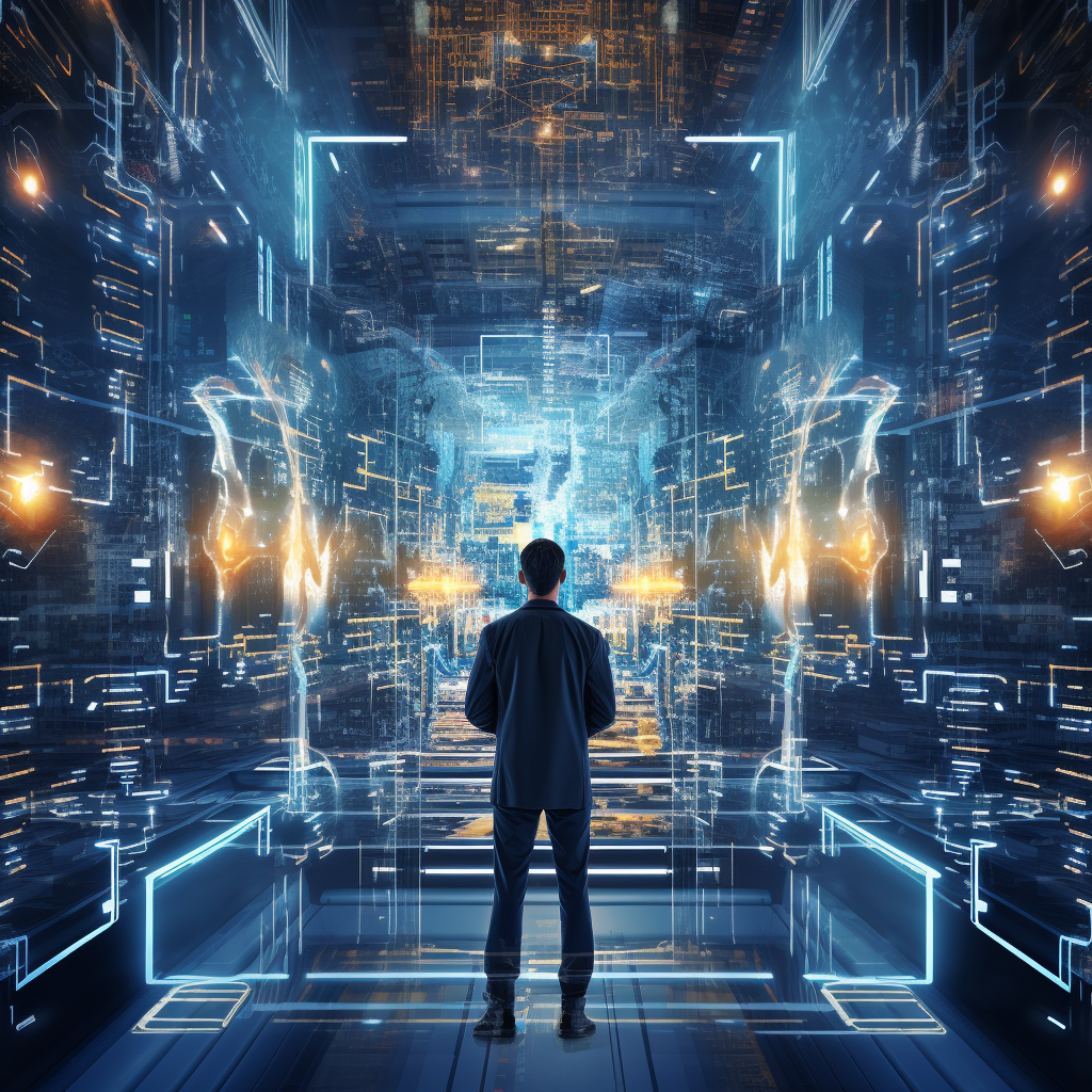 "La cybersécurité à l'heure de l'IA" (Qant, M. de R. avec Midjourney)