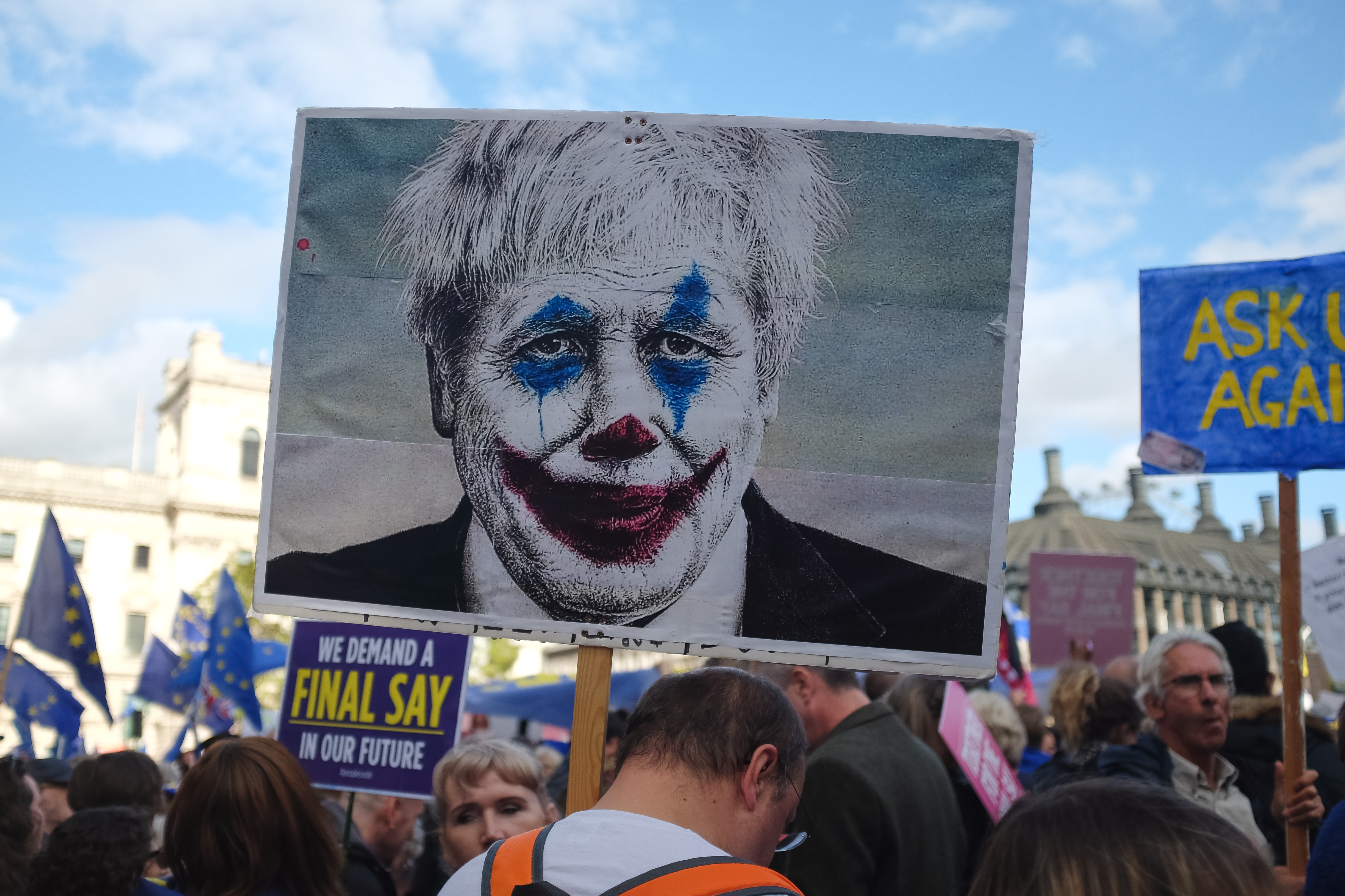 Manifestation anti-Brexit à Londres, le 19 octobre 2019. © Jannes Van den wouwer, Unsplash