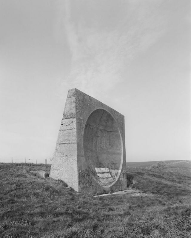 The sound mirror at Abbot's Cliff, between Folkestone and Dover, photographed by Joe Pettet-Smith