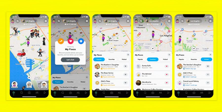 La "SnapMap" made famous by Zenly // © Snapchat