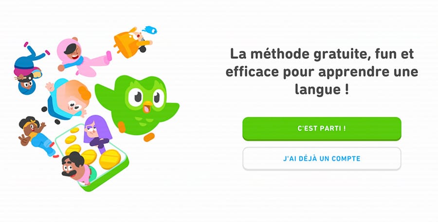 Alors, vous cliquez ? // © Duolingo
