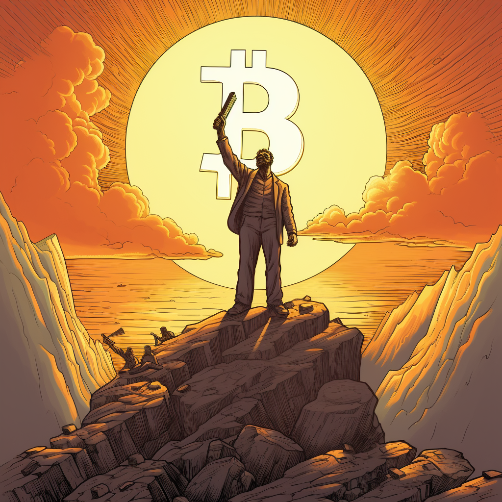 “Le Bitcoin accessible à tous” (Qant, M. de R. avec Midjourney)