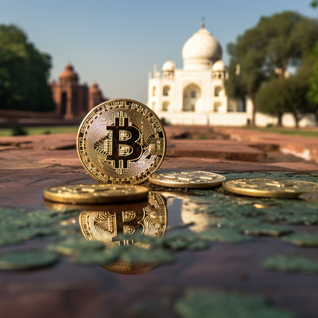 “Les cryptos se noient en Inde” (Qant, M. de R. avec Midjourney) 