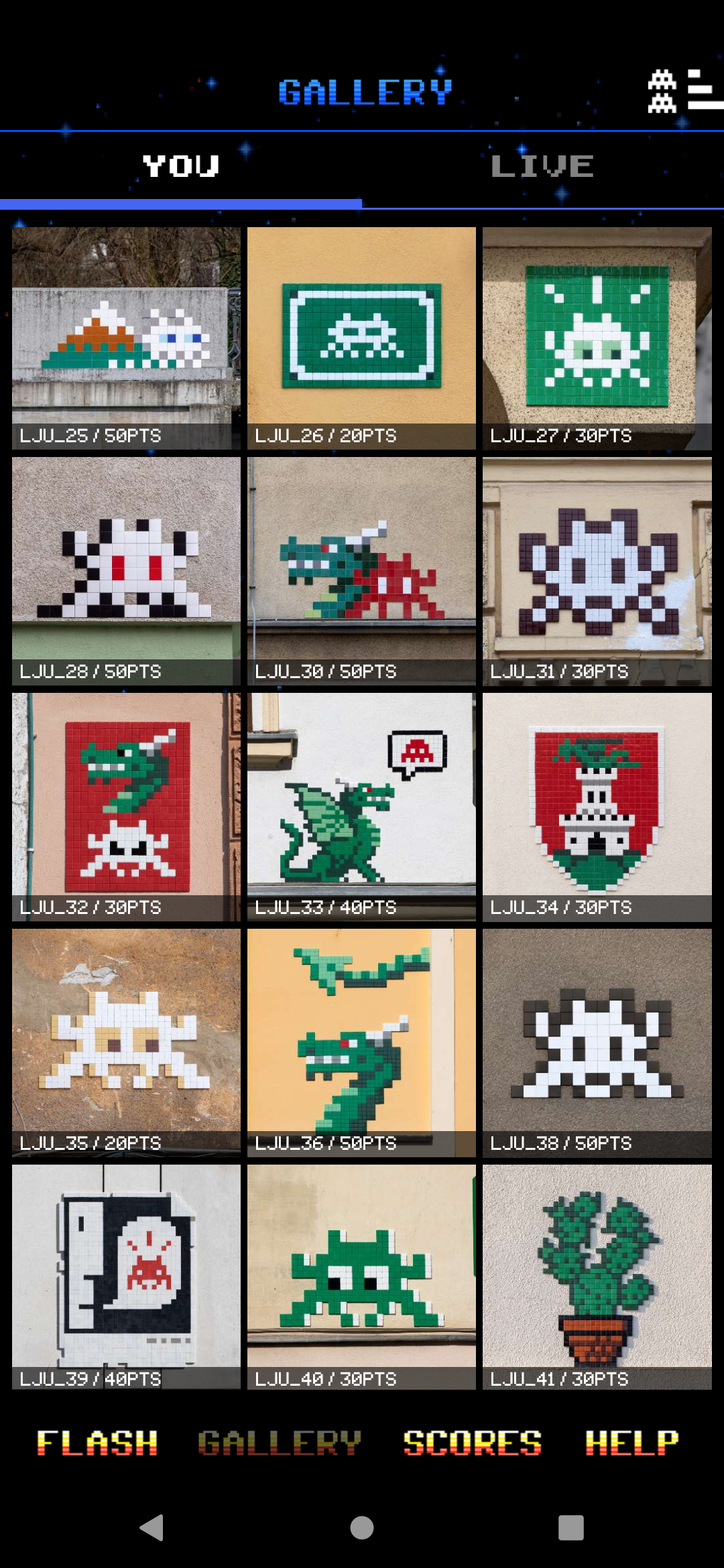 Quelques invaders de Ljubljana