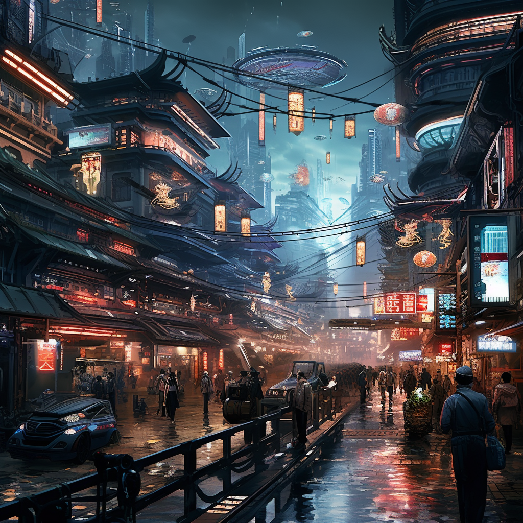 “Un métavers en Chine” (Qant, M. de R. avec Midjourney)