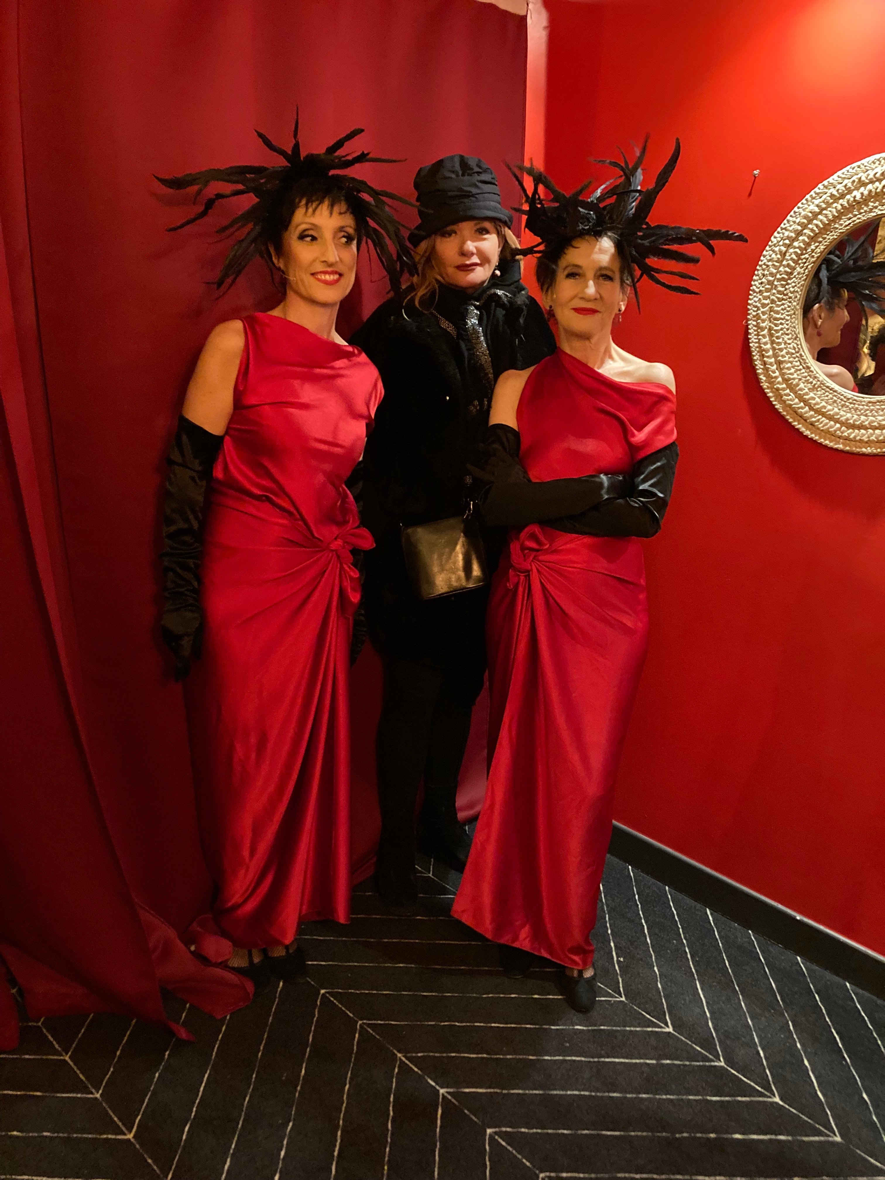Avec Catherine Jacob, venue les applaudir