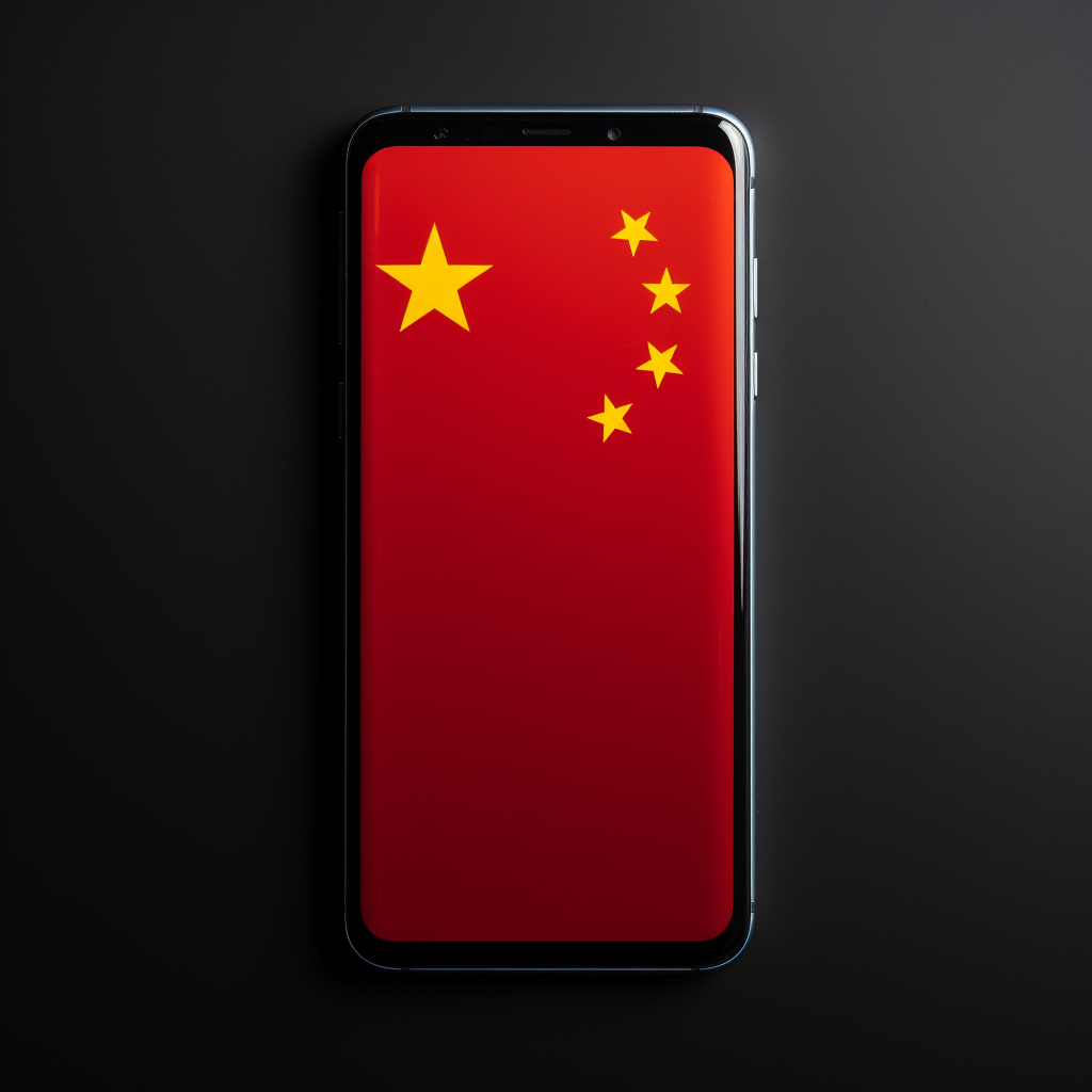“Un smartphone à la sauce chinoise” (Qant, M. de R. avec Midjourney)