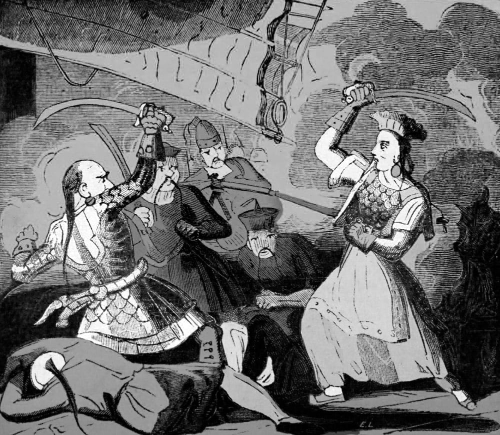 "Pirate d’eau douce&nbsp;!" "Oui, et&nbsp;?"  "Femme de petite vertu&nbsp;!" "C’est tout ce que t’as&nbsp;?"