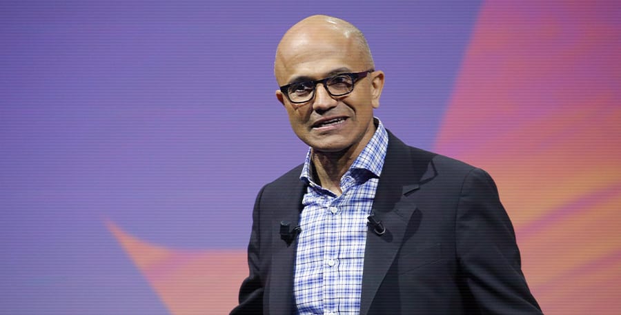 Le nouveau parrain de la tech aka Satya Nadellah // © Getty Images