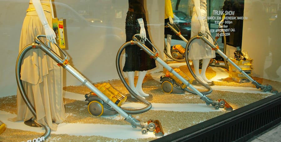 Vous avez déjà vu des aspirateurs dans des vitrines de grands magasins vous ? // © Getty Images 