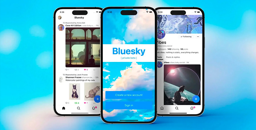Twitter ? Non, Bluesky // © Bluesky