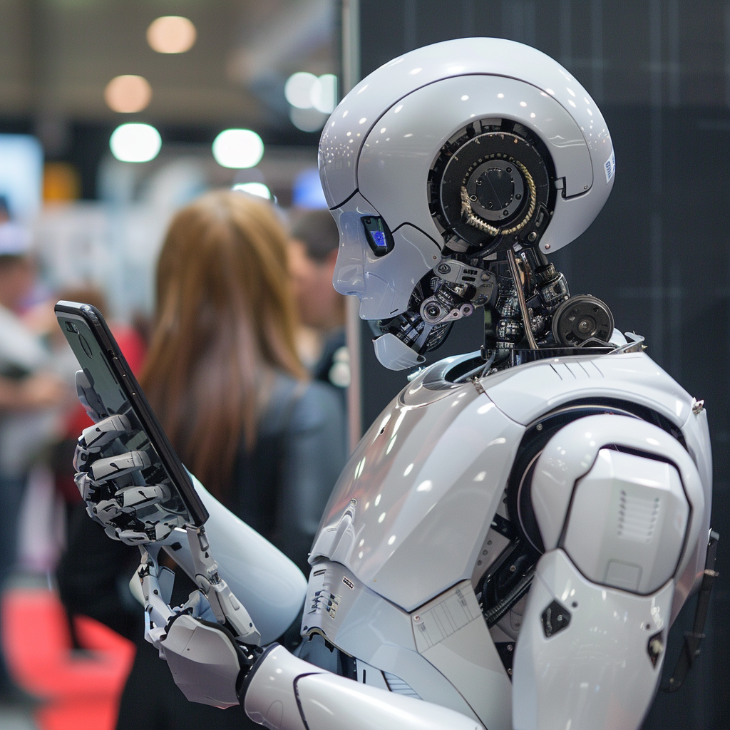 “L”IA s’infiltre dans le smartphone” (Qant, M. de R. avec Midjourney)