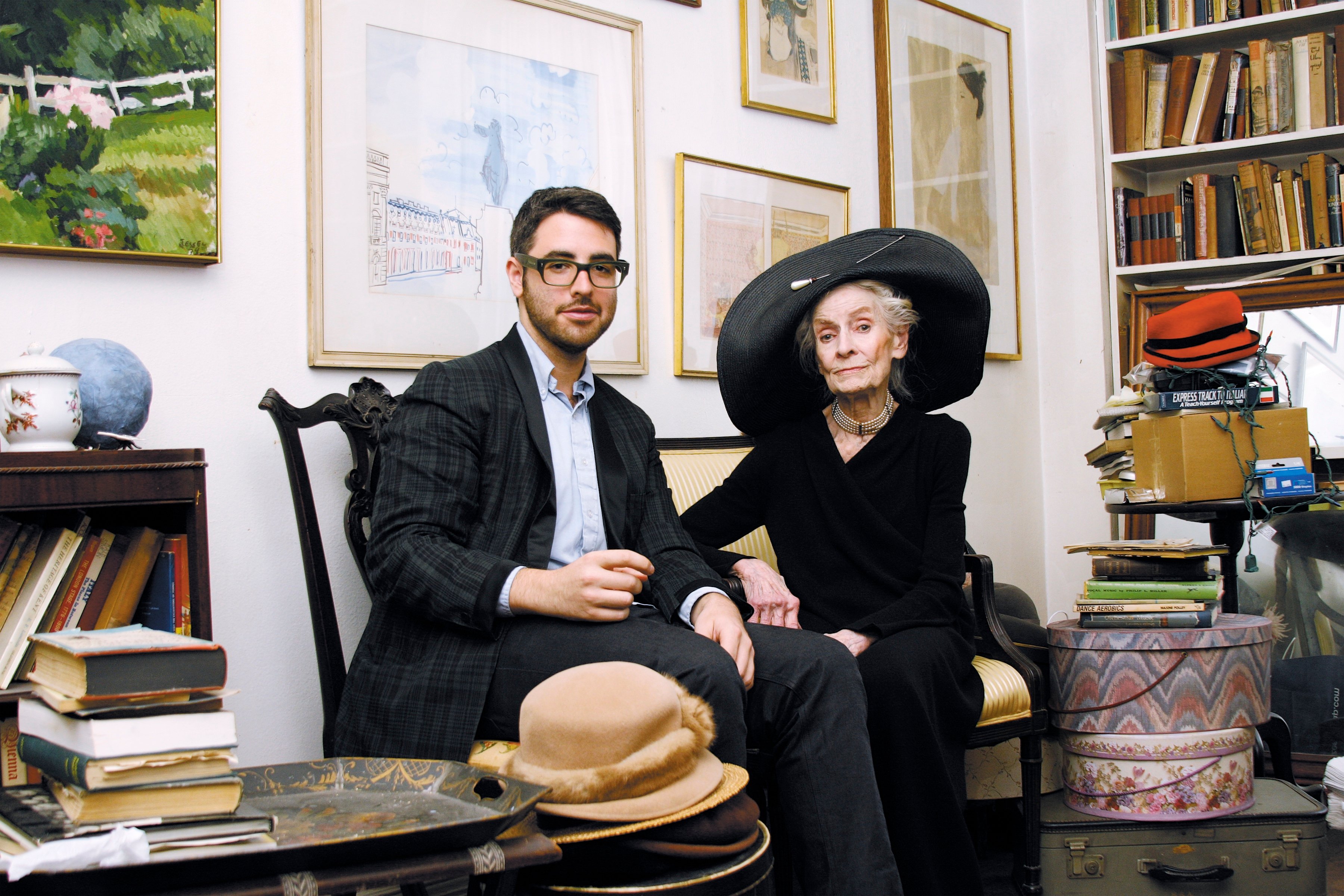 Le photographe Ari Seth Cohen avec un de ses modèles