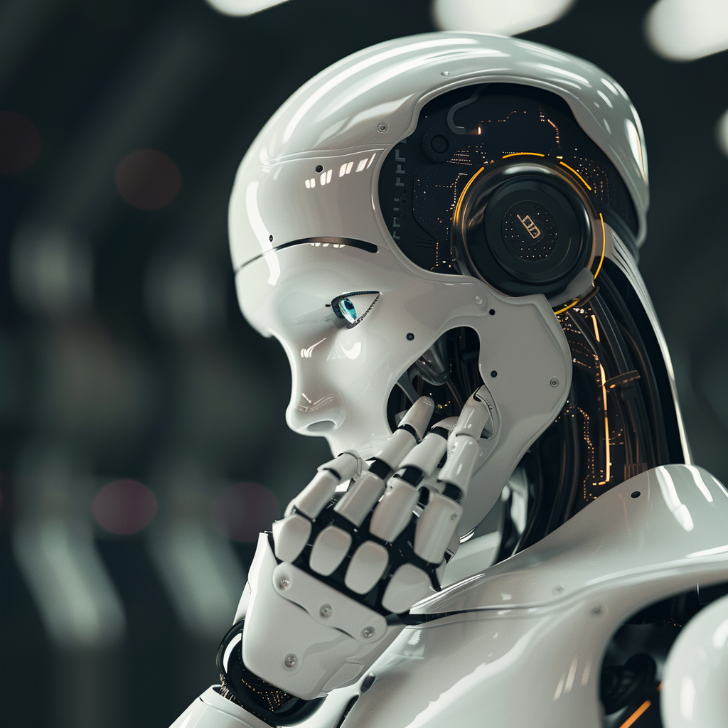 “Le futur incertain de l’IA” (Qant, M. de R. avec Midjourney)