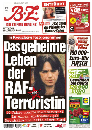 "La vie secrète de la terroriste de la RAF"