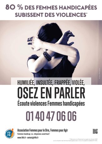 Campagne de la FDFA (Femmes pour le dire, femmes pour agir) pour le numéro d'urgence Ecoute Violences