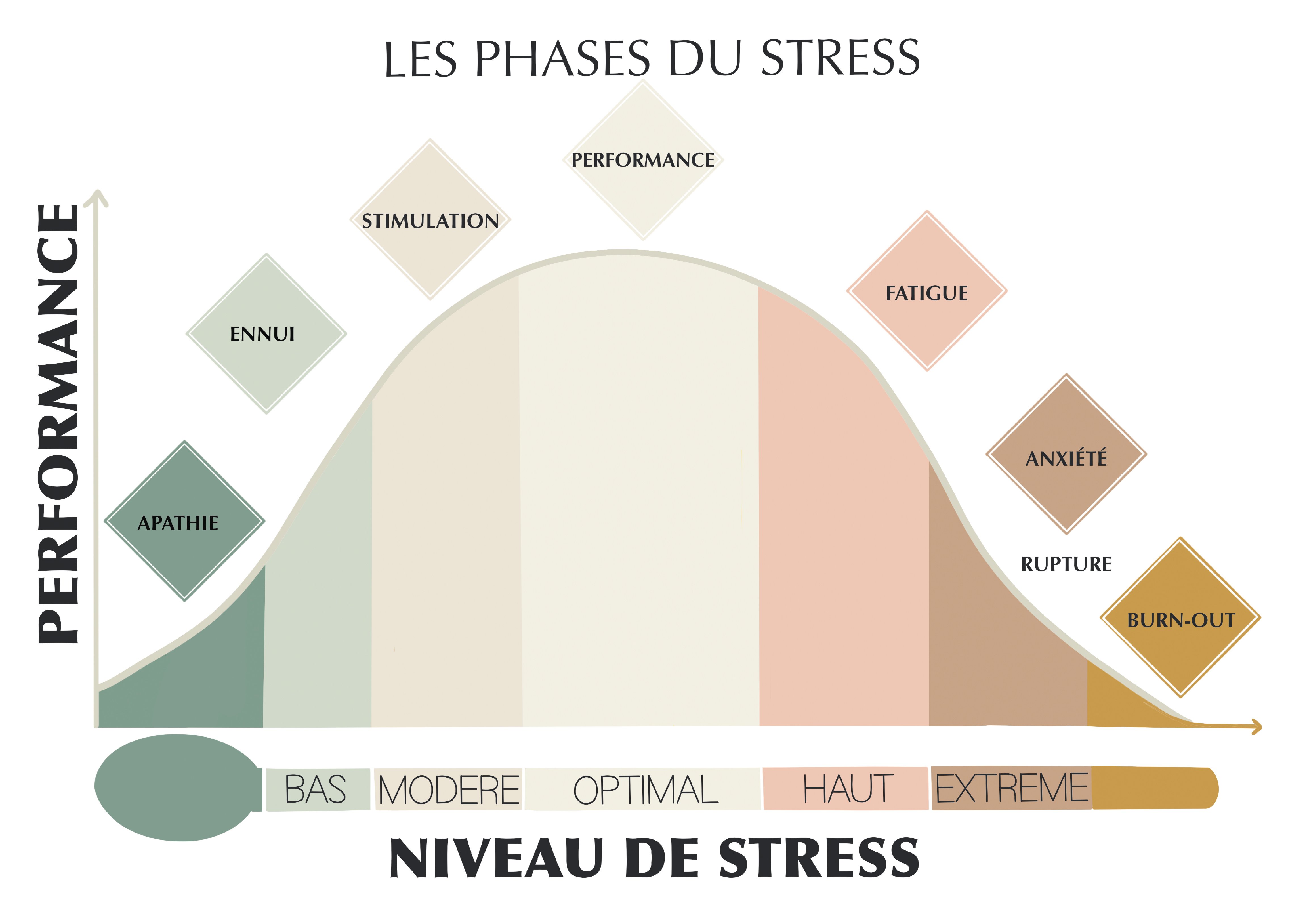 La courbe de stress et celle de la performance sont intrinsèquement liées - Licence : Adobe Stock