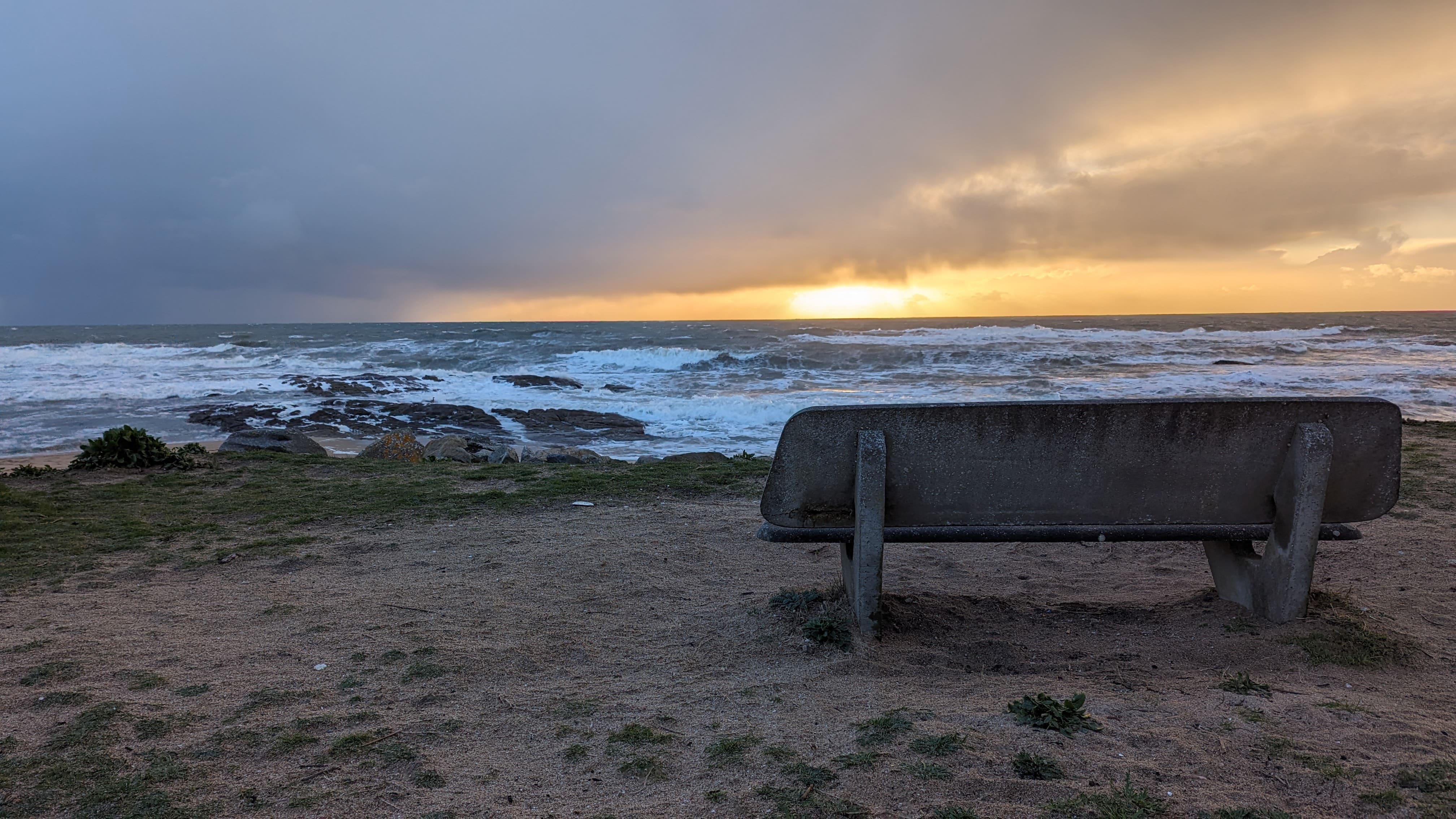 Un banc de sable.