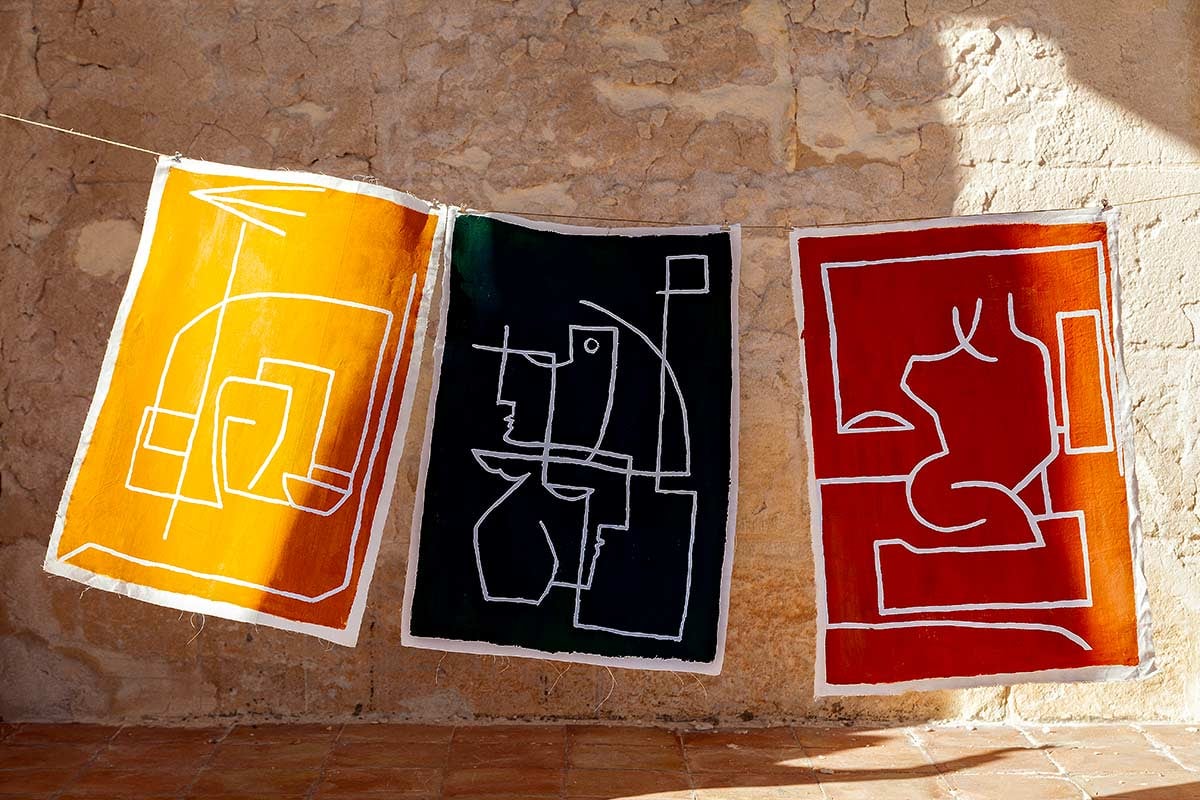 Avrandinis, série Antic Ideal, peinture pigmentaire sur toile © Igo Studio