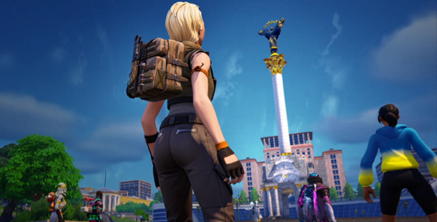 Place Maïdan version Fortnite //  © Fortnite