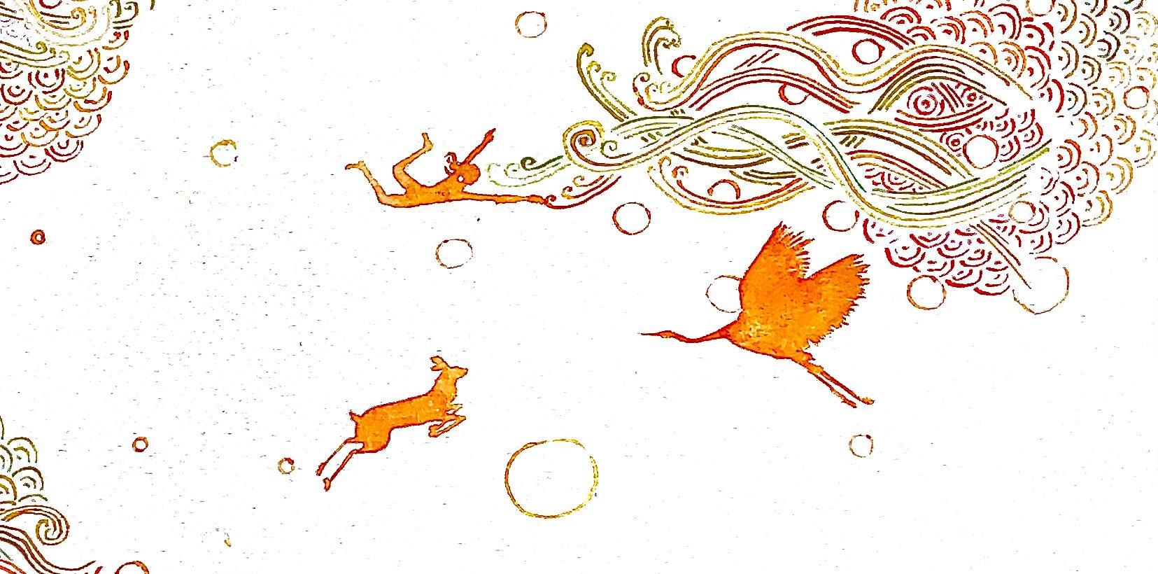 Circulation d’amour (détail), Aquarelle sur papier, 29,7/42 cm, 2024