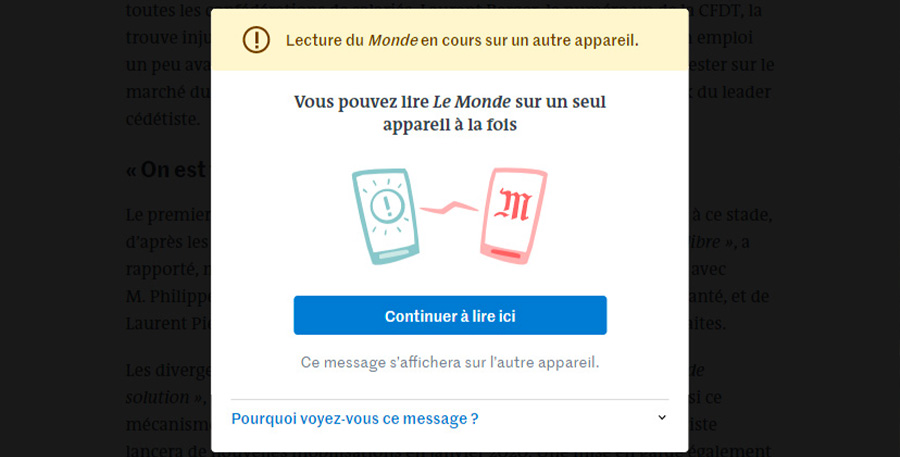 Essayer cette notif', c'est l'adopter //  © Le Monde