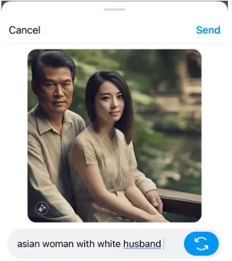 "Une femme asiatique et son mari blanc" Source : The Verge