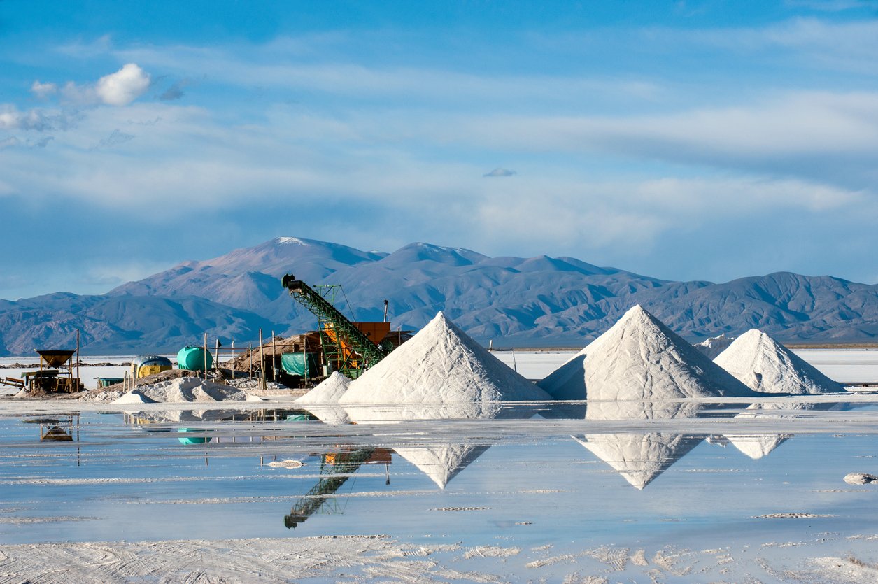 La mine de Salinas Grandes, l'une des plus grandes mines de lithium de l'Argentine. ©iStock