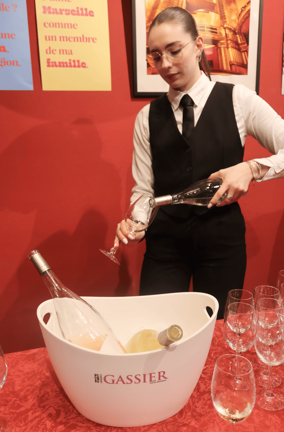 Vins offerts par le domaine Château Gassier situé à 40 kilomètres de Marseille
