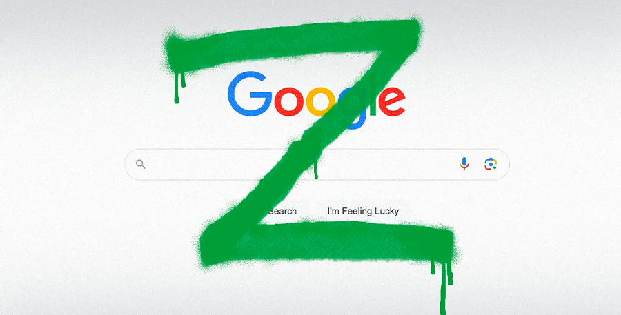 Google, vu par la Gen Z //  © Axios