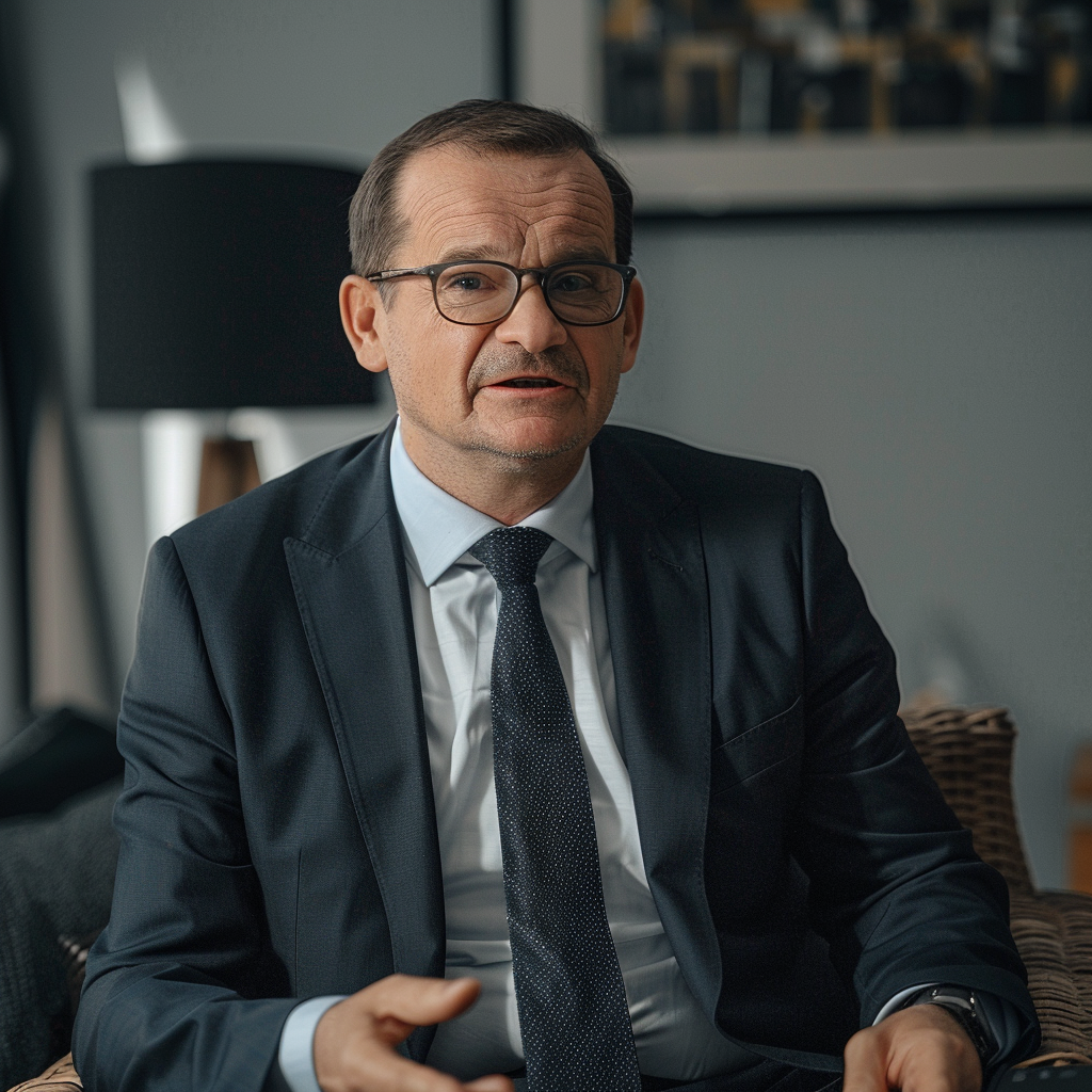 “Guillaume Lesage vu par Midjourney” (Qant, M. de R.)