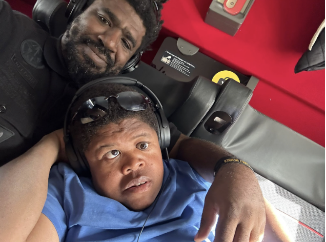 Samuel et Joseph dans le train direction Avignon