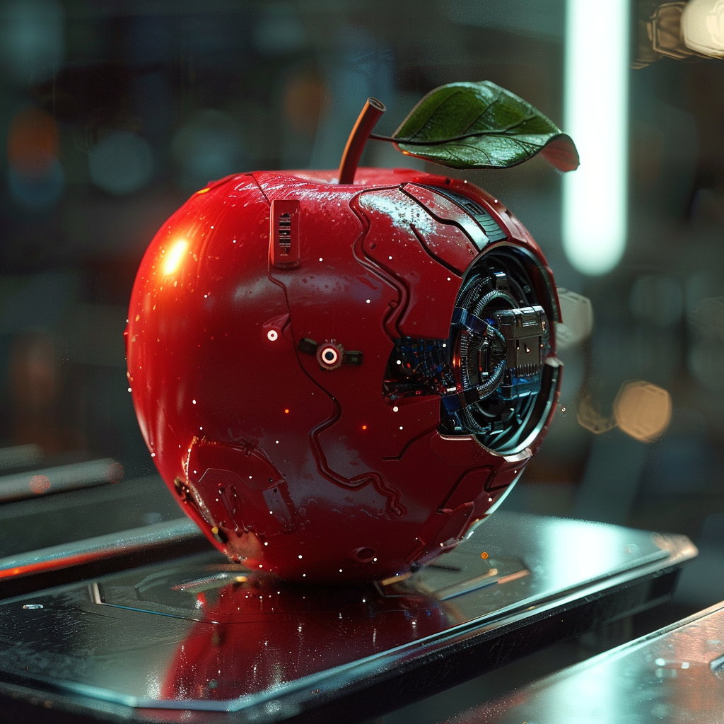 “Apple à l’ère de l’IA” (Qant, M. de R. avec Midjourney) 