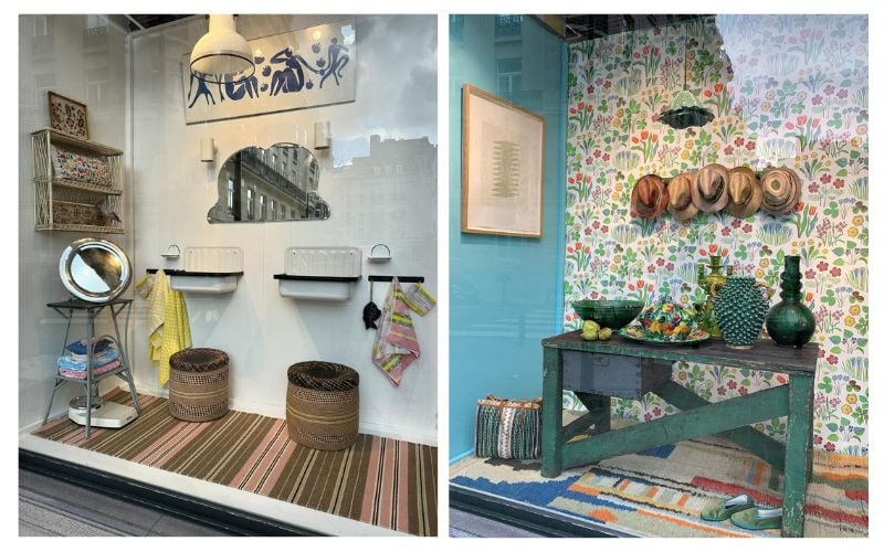 Vitrines de la boutique Scènes de Ménage, Bruxelles