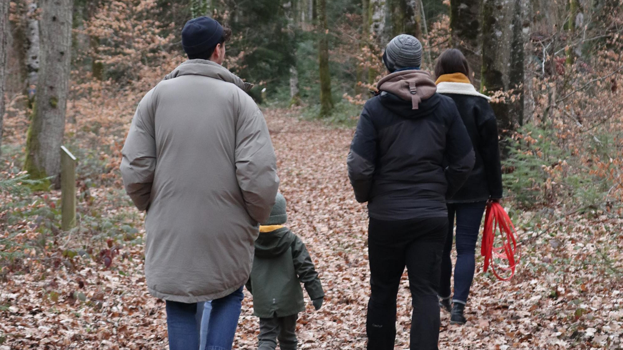 Balade bourguignonne en forêt avec la famille avant de reprendre la route.