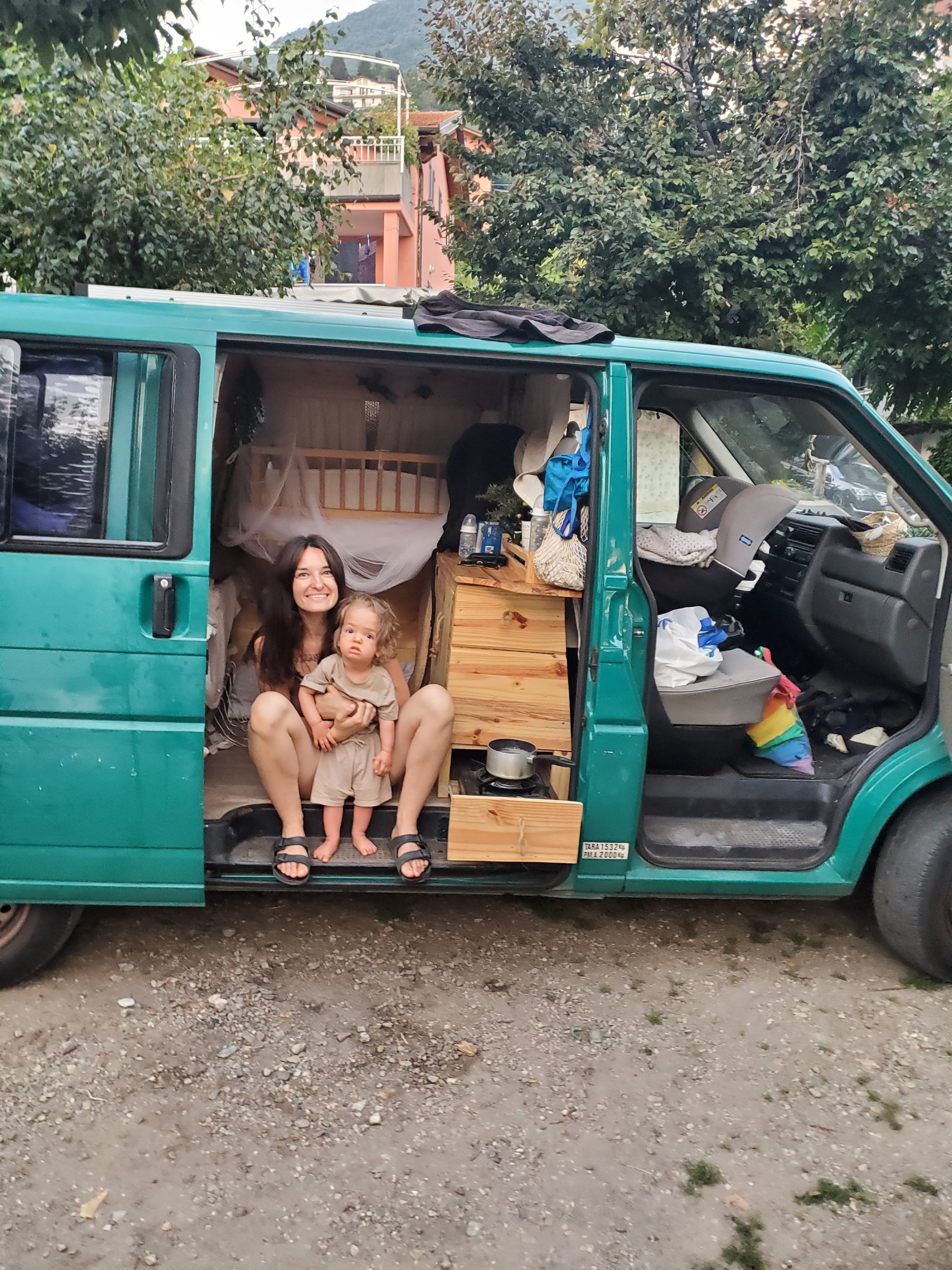 Sandy et son mari ont aménagé eux-mêmes le van.