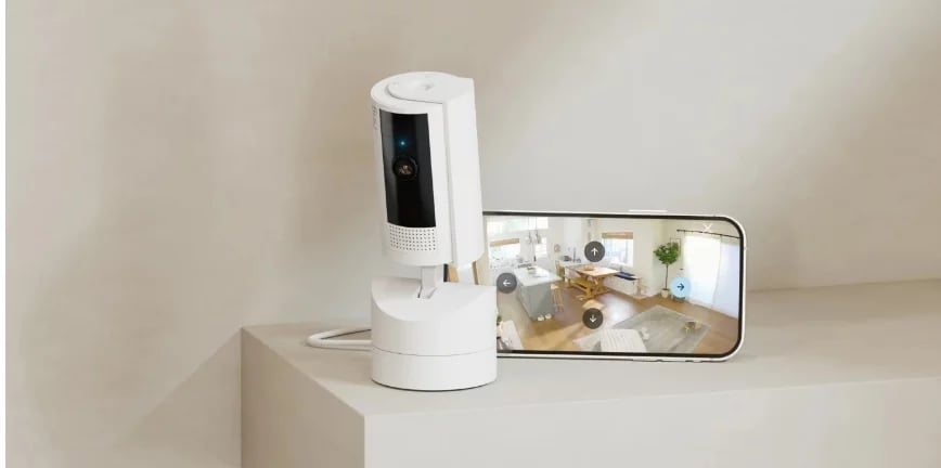L'arrivée d’un nouveau membre au sein de la famille de caméras de Ring, la Pan-Tilt Indoor Camera