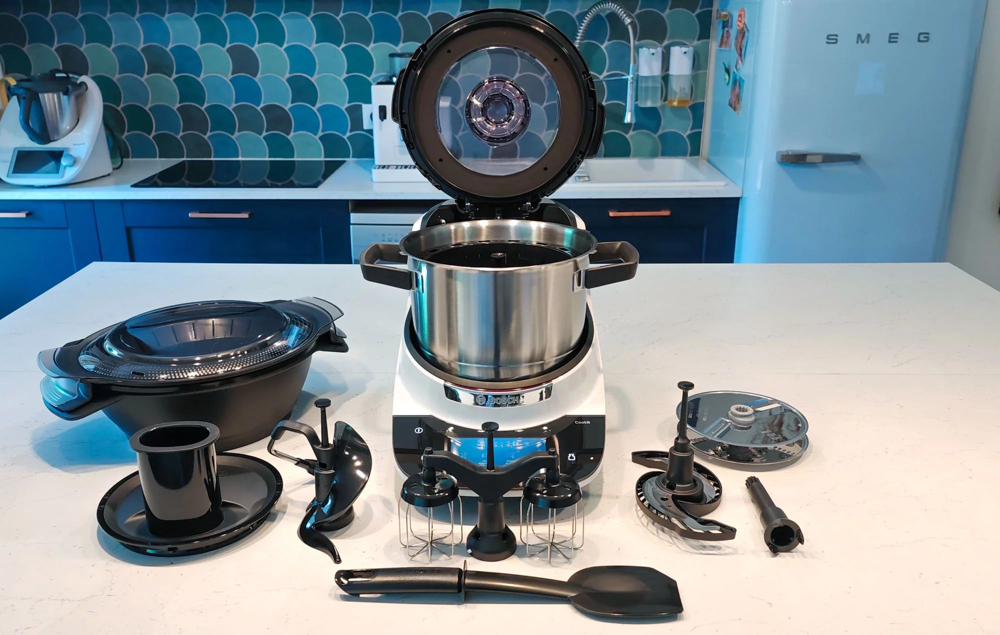 Le Bosch Cookit et ses nombreux accessoires (c) Labo Maison
