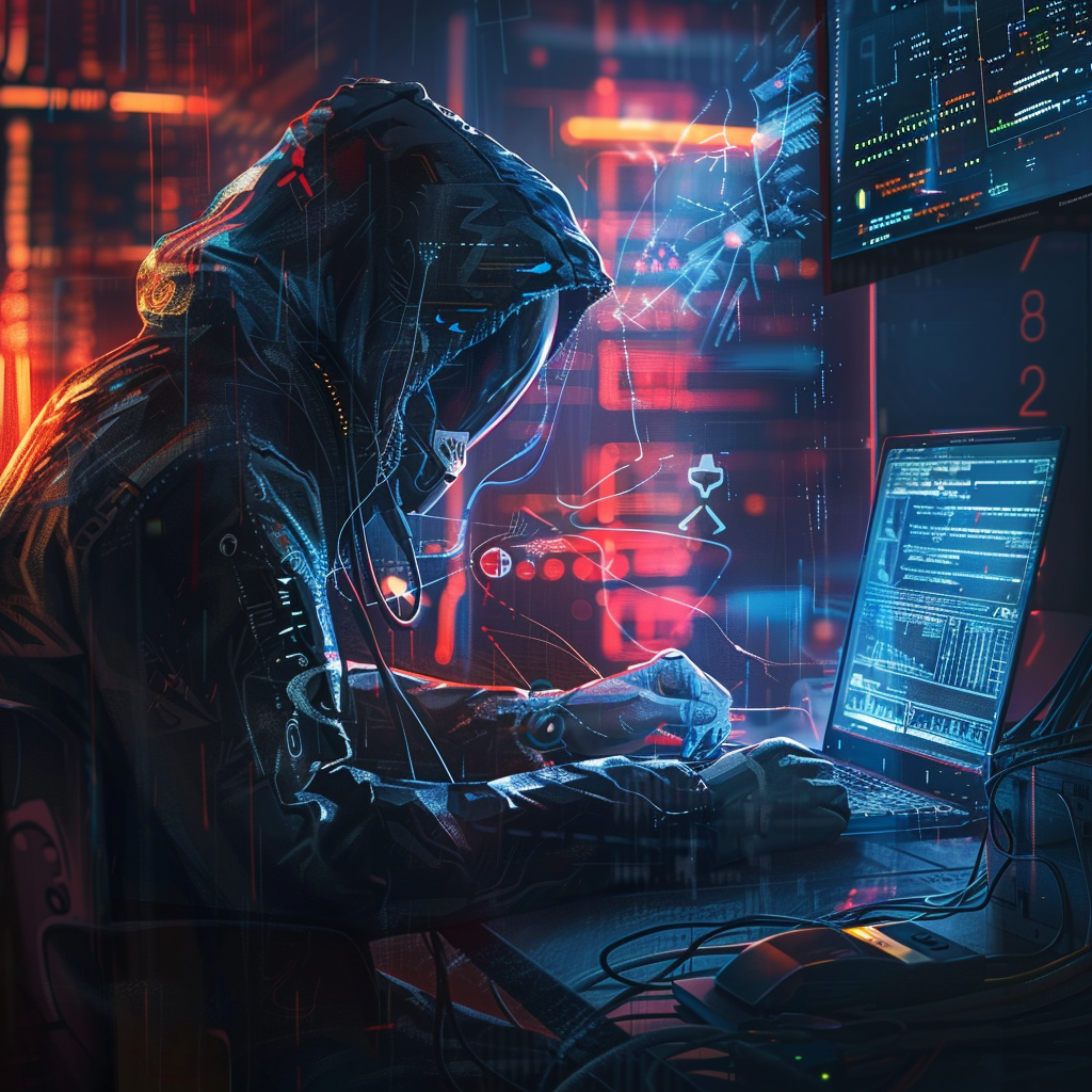 “Surveiller la cybersécurité de l’IA” (Qant, M. de R. avec Midjourney)