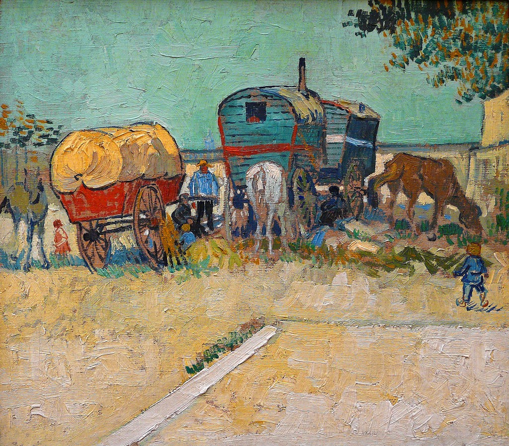 Vincent Van Gogh, Les Roulottes, campement de Bohémiens, 1888, Musée d’Orsay