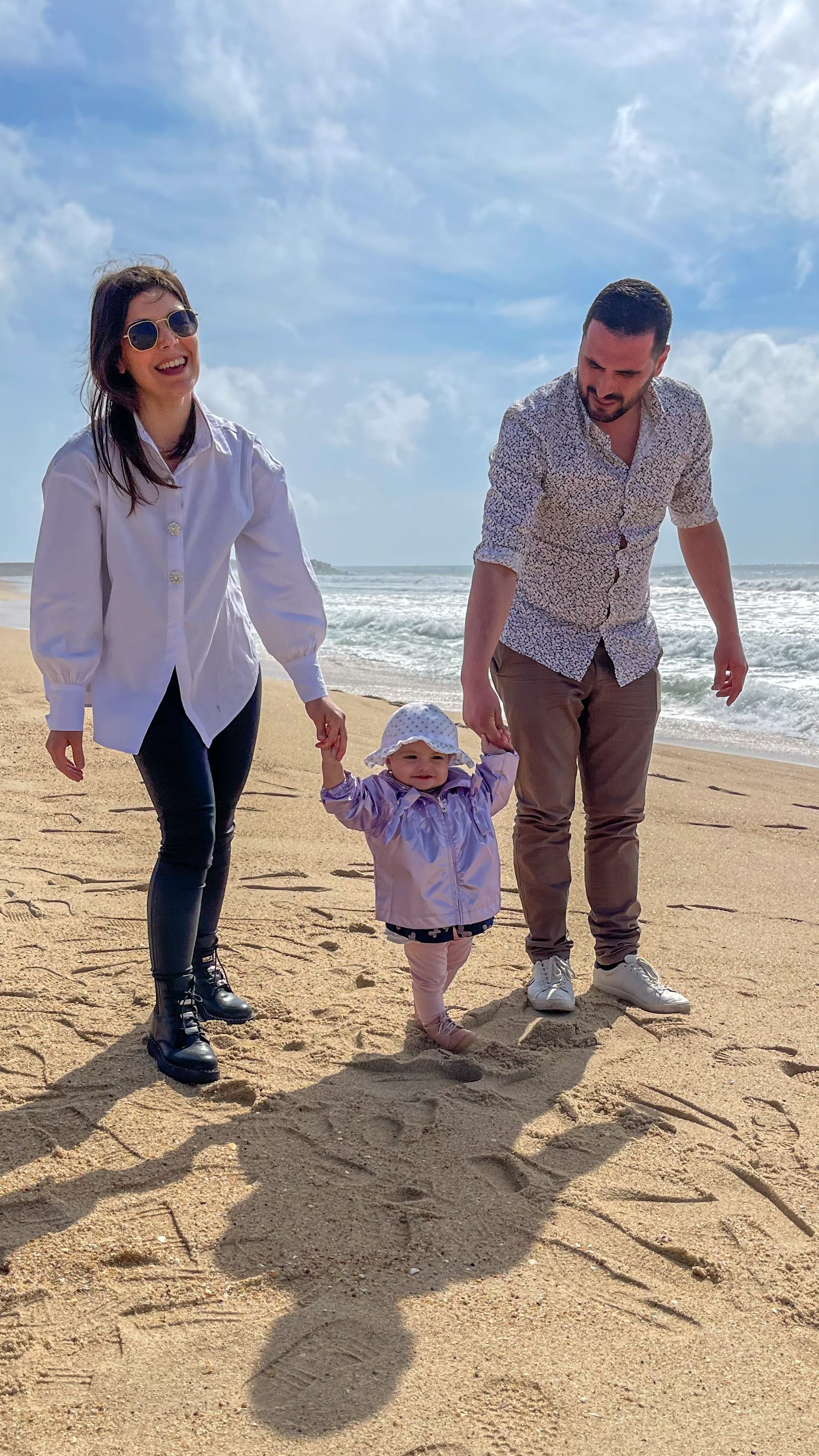 Promenade sur la plage où Francisca a grandi