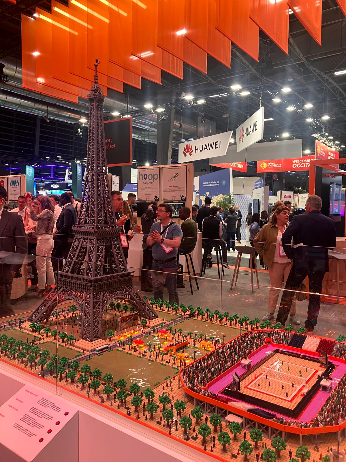 “Les JO connectés à Vivatech” (Photo : Qant, stand Orange)