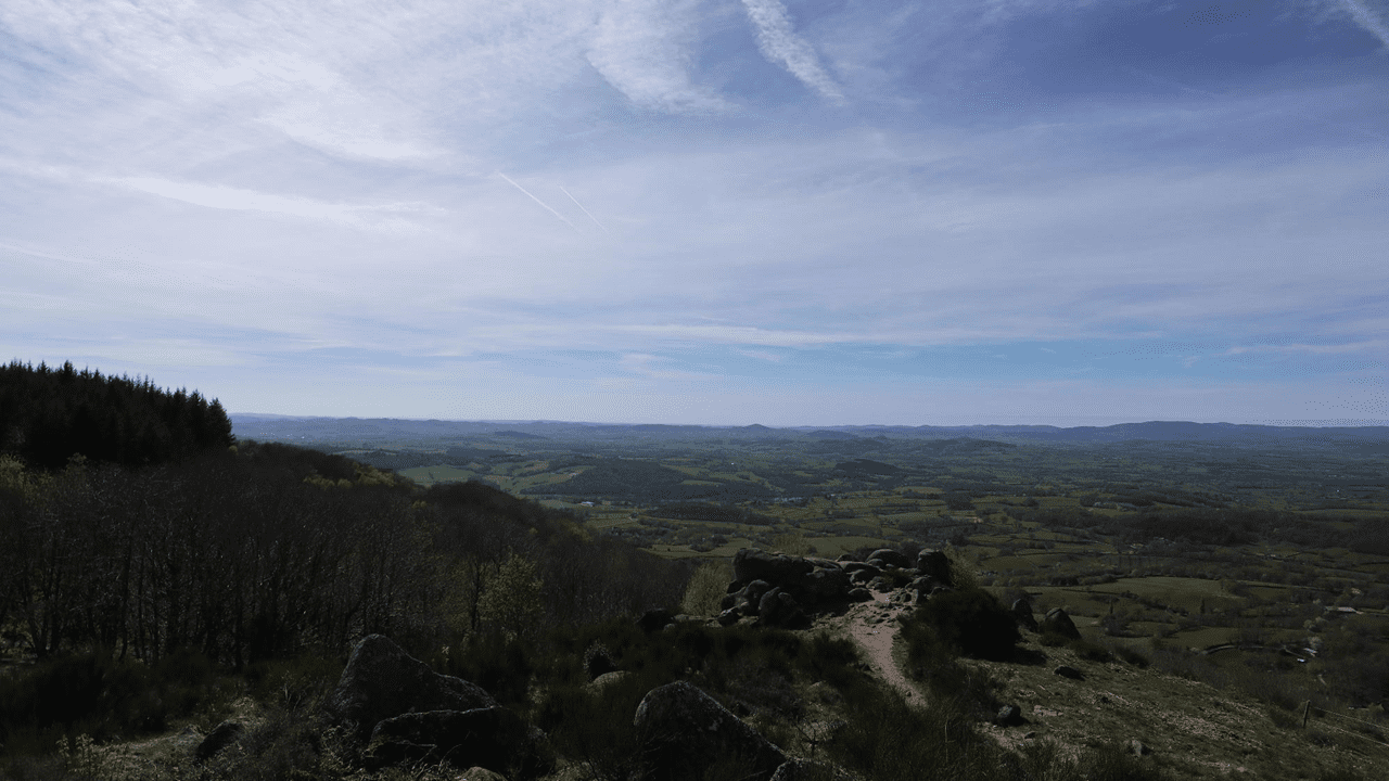 Et la voilà la vue qu’on revenait admirer, aux "Rochers du Carnaval" !